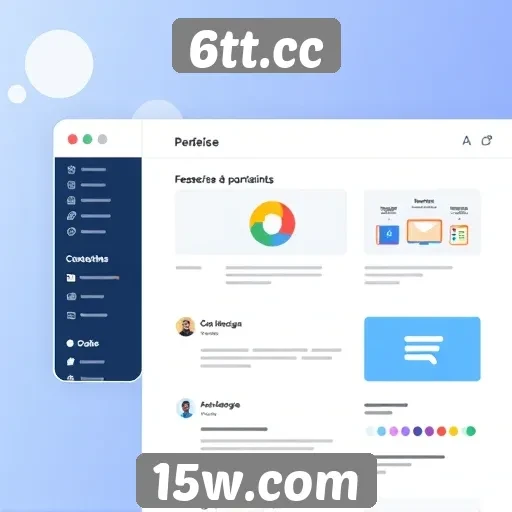 Tendências de design de interface do site 6tt.cc